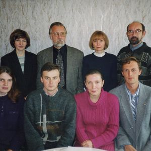Коллектив Института прикладной экологии с Н.Е. Зубцовским, 1990-е гг.